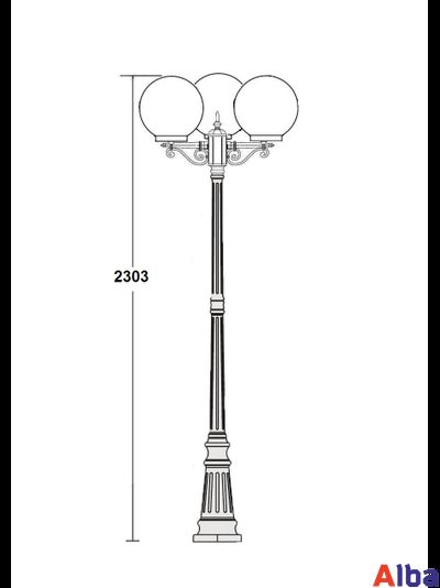 Globo 88209B L Парковый светильник