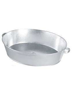 Таз овальный оцинкованный 17 литров