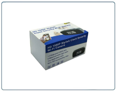 WiFi видеоняня/охранная видеокамера с информатором времени, температуры и влажности в помещении, с DVR, Full HD (TinyCam)