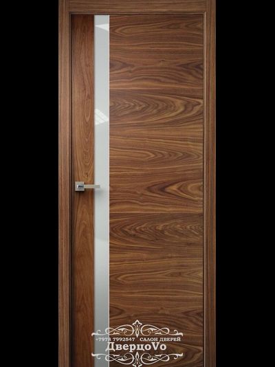 PORTE RICHI (Беларусь). ПРАКТИКА, К 41, НАТУРАЛЬНЫЙ ШПОН АМЕРИКАНСКОГО ОРЕХА. КАЛЕНОЕ СТЕКЛО 8 мм САТИН БЕСЦВЕТНЫЙ или БРОНЗА
