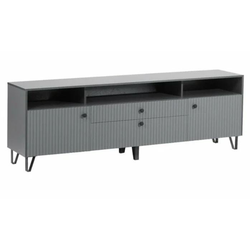 ОЛИВИЯ Тумба ТВ (2000*668*426мм), графит/графит софт