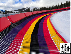 Мат защитный для горнолыжных трасс "Карман" 0,5*2*0,17 крепление на люверсах DNN