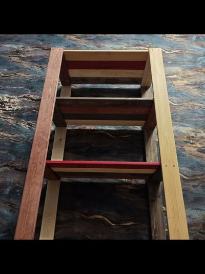 Стеллаж деревянный &quot;Амбарные доски&quot; 180-40-80