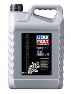 Масло для вилок и амортизаторов 10W (синтетическое) Liqui Moly Motorbike Fork Oil 10W Medium - 5 Л (1606)