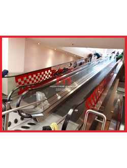 Оклейка бортов эскалатора плоттерной резкой