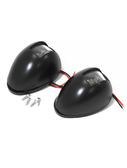 Огни бортовые светодиодные 80х56х42 мм, черный корпус