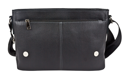 Кожаная мужская сумка Caltrano black (арт. 5067-01)