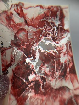 Слайдеры фольгированная акварель Alcohol Ink NF-011 SILVER