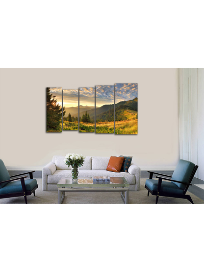 Модульная картина "Солнечные склоны"