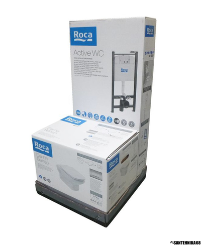 Комплект инсталляции с подвесным унитазом Roca Dama Senso 893104680 slim сиденье (м/л)