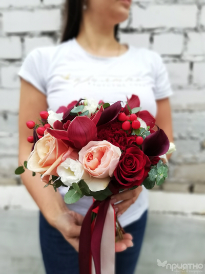 Букет невесты & Бутоньерка № 1331