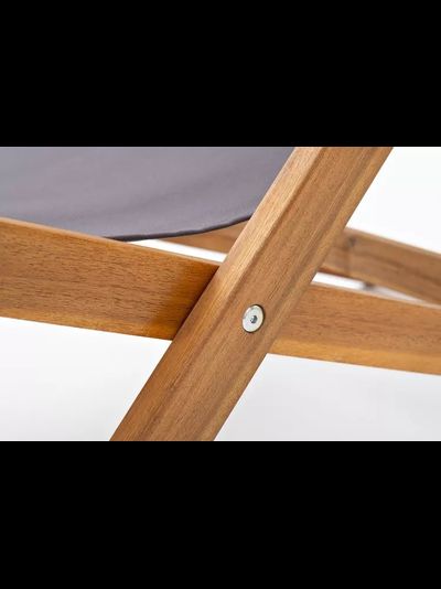 Кресло-шезлонг из акации CAPRI темно-серый