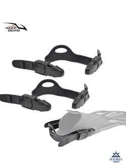 Ремешки для ласт Keep Diving с клипсой (пара) 46,5см