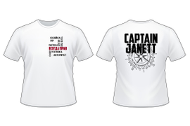 Дизайн и изготовление подарочной футболки для капитана яхты