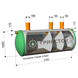 Септик Гринсток Стандарт 2000 литров