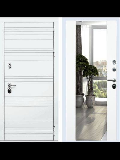 Входная дверь Rx14 с панелью зеркало Макси