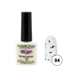 Топ FOR YOU Black Flakes Velvet (крупный) № 04