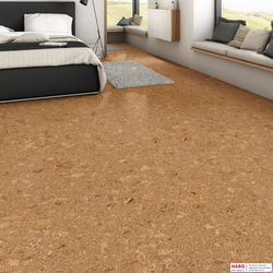 Пробковые полы Haro Лагос натур 527377 в интерьере комнаты