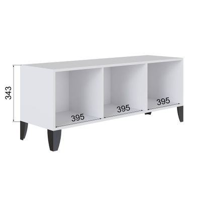 ТВМ-4 Тумба под ТВ Дуб Сонома/Дуб Белый с тиснением/Графит Серый