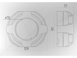Бленда (маска) для линз №12 Apollo Classic 3.0 дюйма, 1шт