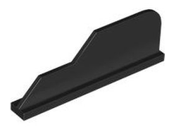 Tail 8 x 1 with Stepped Fin, Black (23930 / 6438920)