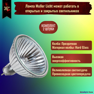 Muller Licht HLRG-550F EXN/C 50w 36° 12v GU5.3