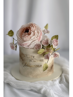 Торт с цветами