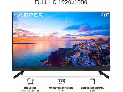 Телевизор Harper 40F821TS  40" Full HD  Smart TV  Черный