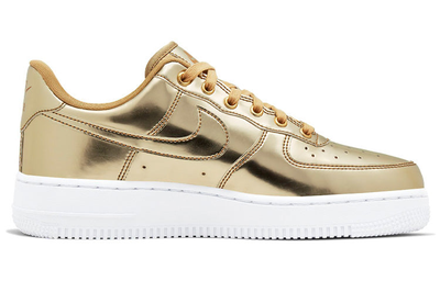 Nike air force one metallic gold top