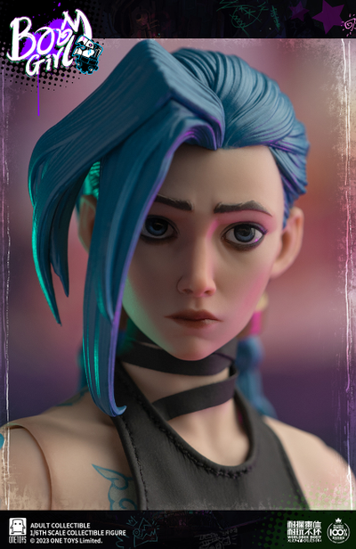 ПОСЛЕ ОБЗОРА - Джинкс (Аркейн, League of Legends)  - Коллекционная ФИГУРКА 1/6 scale BOOM GIRL Deluxe Edition (ot021) - Onetoys