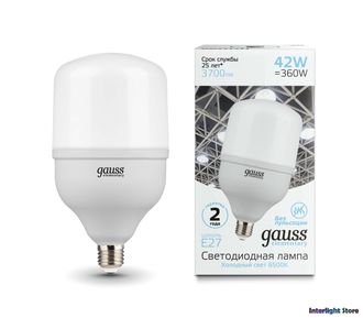 Gauss Elementary LED T120 42w 865 E27