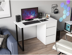 Стол С-401 белый структурный/меренга