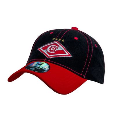 Бейсболка ФК СПАРТАК черно-красная 10234