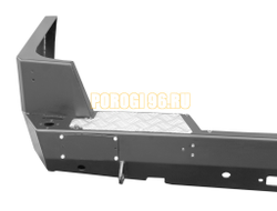 Задний силовой бампер серии Трофи на УАЗ Патриот 2005- (03.104.01)