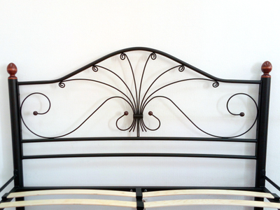 Кровать Фортуна-2 1,6*2,0 черный/ножки черные ш*в*д 1700х1070х2120мм