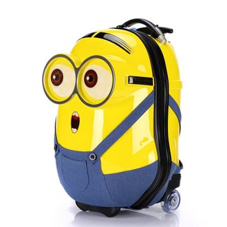 Детский чемодан 3D Миньон (Minion) жёлтый