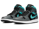 оригинальные кроссовки Nike Air Jordan 1 Mid Grey Aqua 554724-063