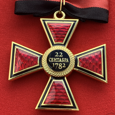 Орден Святого Владимира 2-й степени, с бантом из муаровой ленты. Полноразмерная копия LUX! Лот № 75.