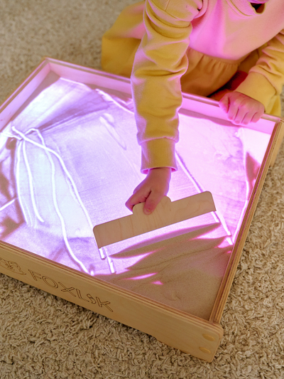 Световой планшет для рисования песком FOXLIK 4-в-1