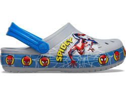 Crocs Kids Fun Lab Spider-Man Light Clogs Детские серые