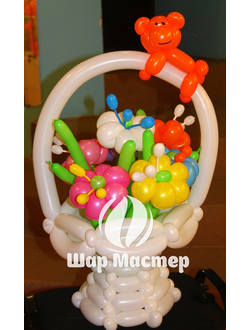 №517 Корзинка с обезьянкой