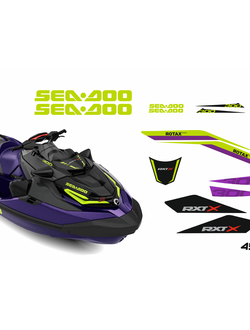 Наклейки на Гидроцикл SeaDoo BRP RXT RXP 215 260 300 Заводские Стандартные #4545