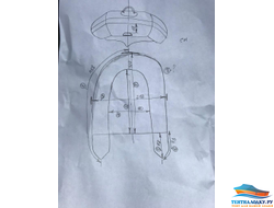 Тент на лодку Солар-420 Стрела Jet Tunnel
