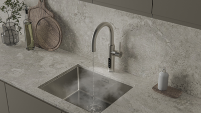 Система мгновенного кипячения воды с газацией и охлаждением 5в1 AQUAHOT ASPEN BN (нержавеющая сталь)