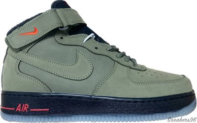 Nike Air Force 1 Mid 07 lV 8 (с Мехом) Black/Черные Унисекс