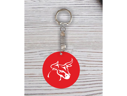 Брелок символика "Быка" с гравировкой №32