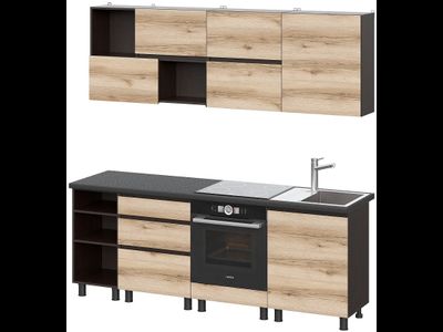 Угловая кухня Берген (2,6*2,0) модульная можно заказать по своим размерам