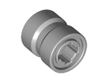 Wheel  8mm D. x 9mm for Slicks, Hole Notched for Wheels Holder Pin, Reinforced Back, Light Bluish Gray (74967 / 6011375)