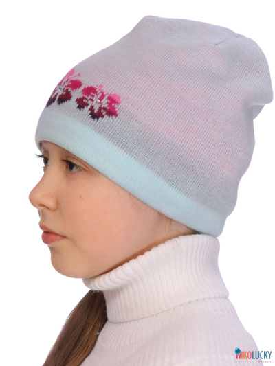 Шапка  21201-03, цвет светло-бирюзовый р. 54-56