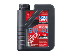 Масло моторное Liqui Moly Motorbike 4T Synth Street Race 5W-40 (Синтетическое) - 1 Л (2592)